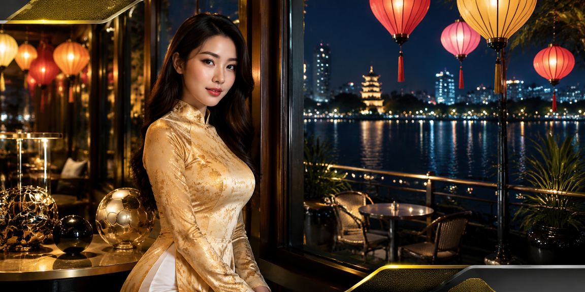 Người dùng Hà Nội trải nghiệm cá cược thể thao trong trang phục áo dài truyền thống