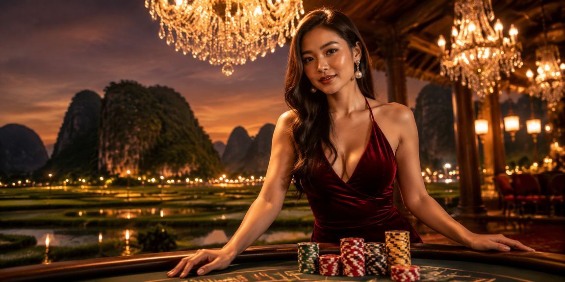 Không khí giải trí casino và chợ đêm tại Ninh Bình lung linh về đêm